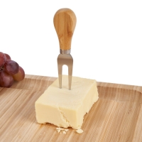 Set de cutite si tocator de branzeturi, dreptunghi, 3 piese, Alpina, 10975